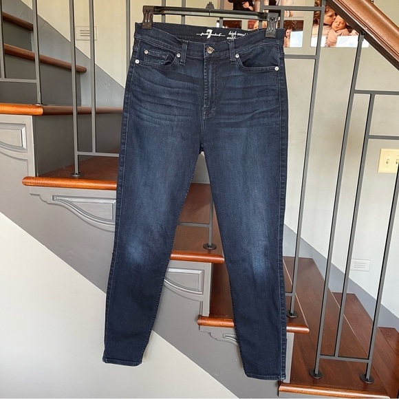 7 For All Mankind high waist  Ankle Givenevere Jeans size 31 - Picture 13 of 14